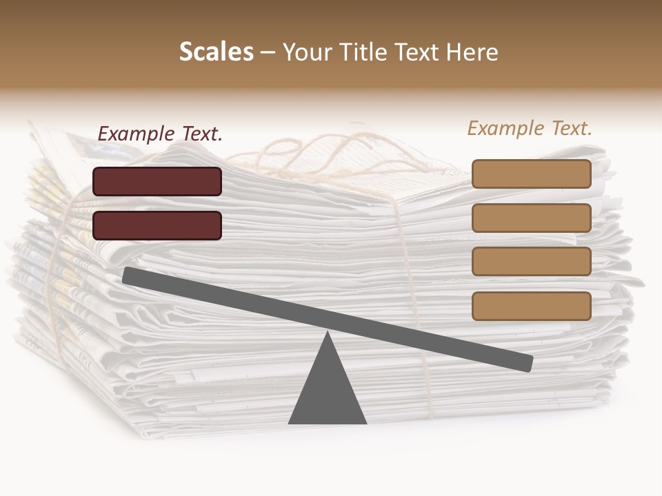 Recycling News Reduce PowerPoint Template