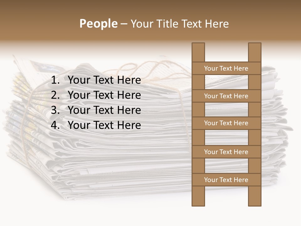 Recycling News Reduce PowerPoint Template