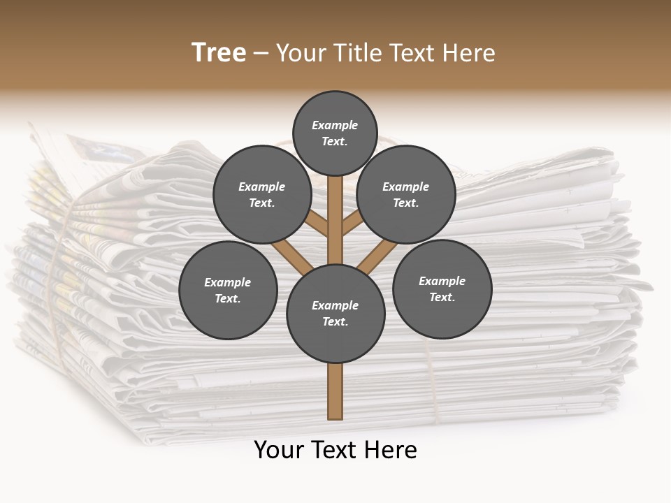 Recycling News Reduce PowerPoint Template
