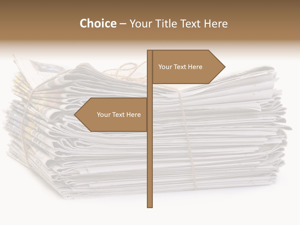 Recycling News Reduce PowerPoint Template
