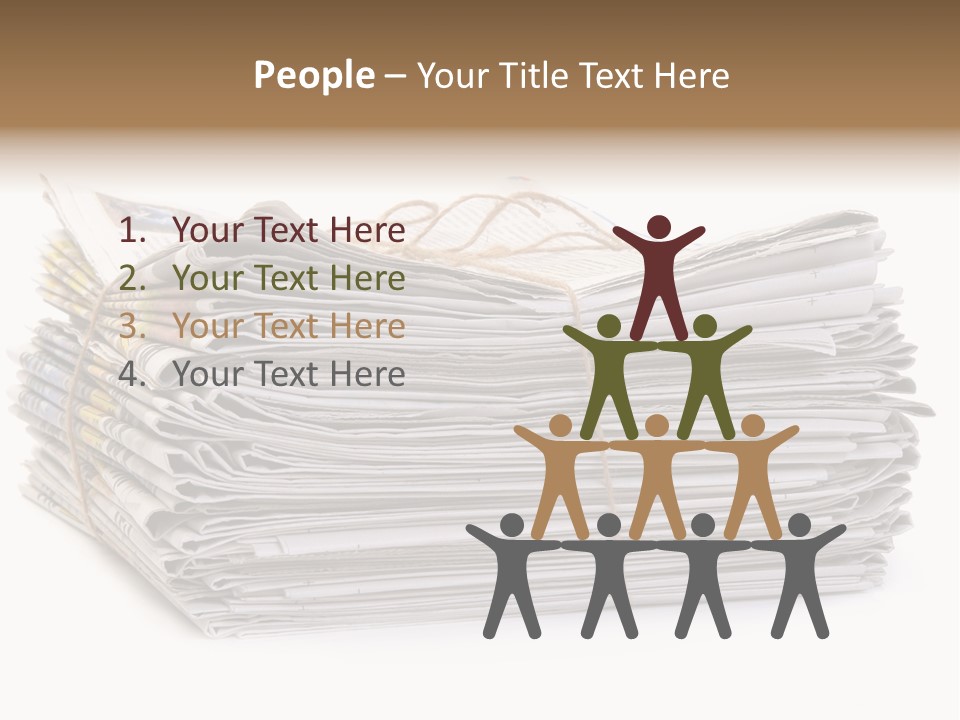 Recycling News Reduce PowerPoint Template