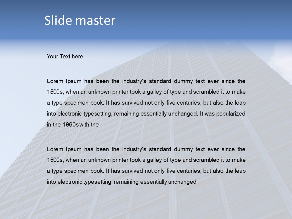 Building Prestige Prestigious PowerPoint Template