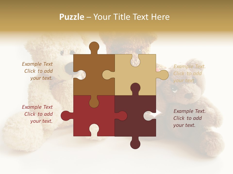 Small Fluffy Childhood PowerPoint Template