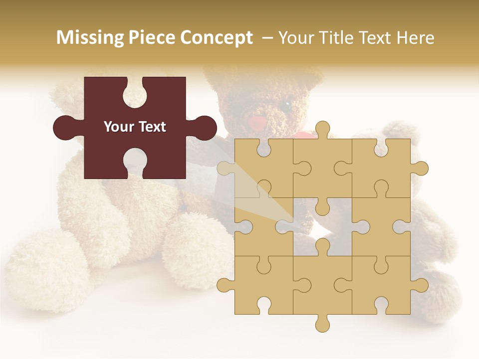 Small Fluffy Childhood PowerPoint Template