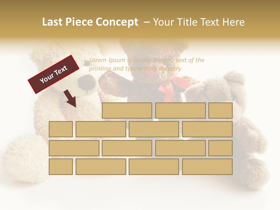 Small Fluffy Childhood PowerPoint Template
