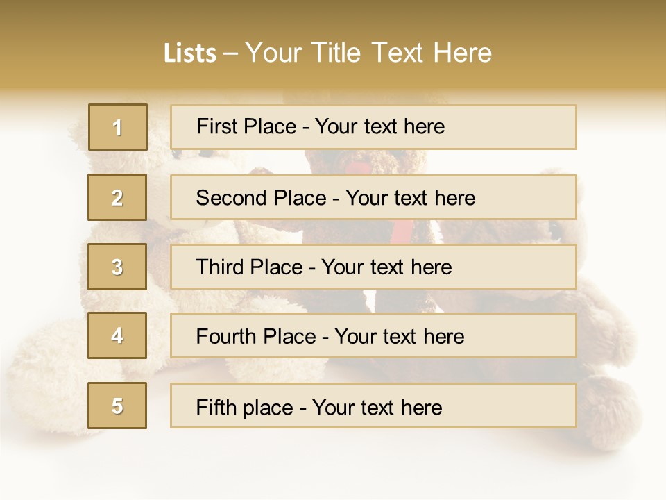 Small Fluffy Childhood PowerPoint Template