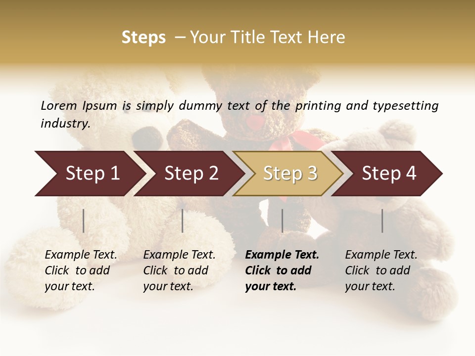 Small Fluffy Childhood PowerPoint Template