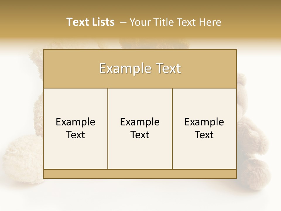 Small Fluffy Childhood PowerPoint Template
