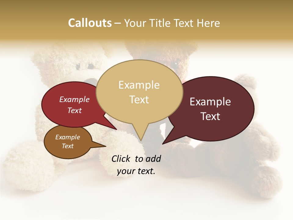 Small Fluffy Childhood PowerPoint Template