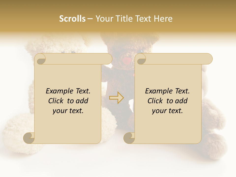 Small Fluffy Childhood PowerPoint Template