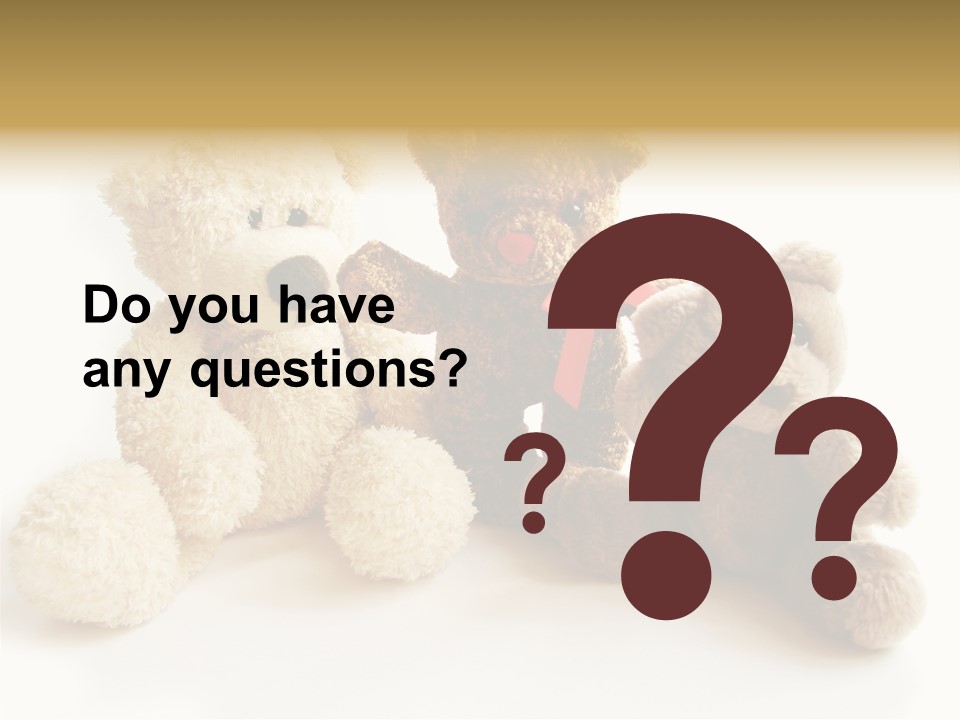 Small Fluffy Childhood PowerPoint Template