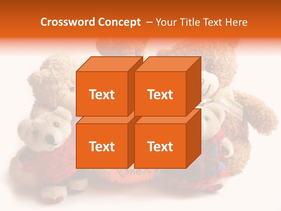 Jar Teddy Bear Honey PowerPoint Template