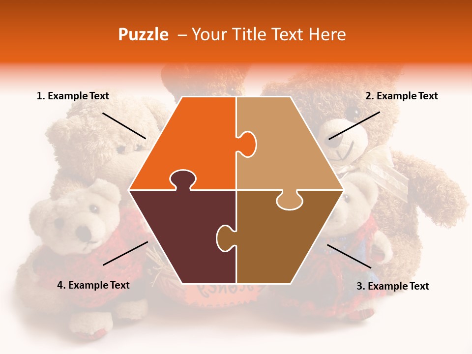Jar Teddy Bear Honey PowerPoint Template