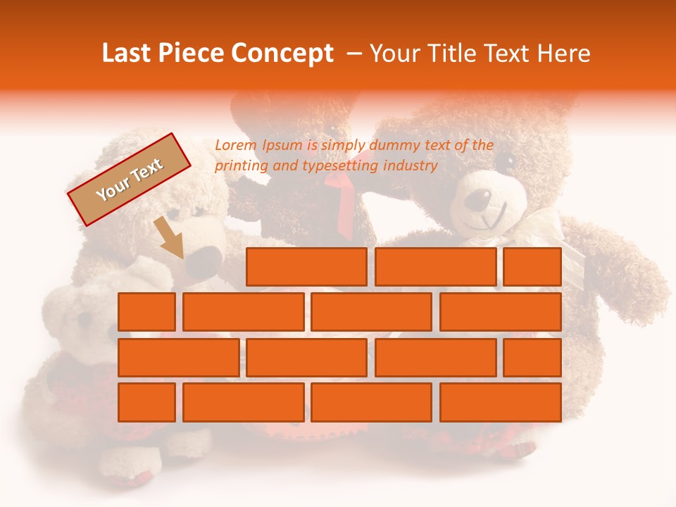 Jar Teddy Bear Honey PowerPoint Template