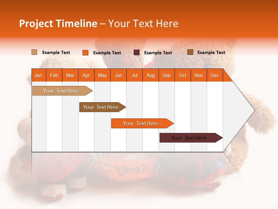 Jar Teddy Bear Honey PowerPoint Template