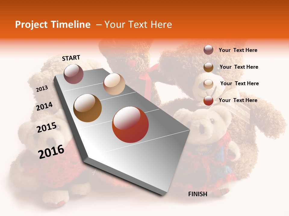 Jar Teddy Bear Honey PowerPoint Template