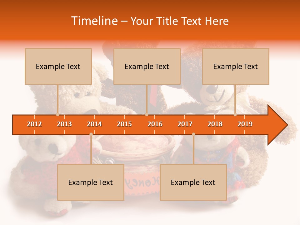 Jar Teddy Bear Honey PowerPoint Template