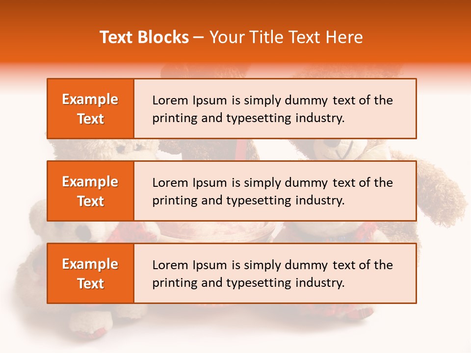 Jar Teddy Bear Honey PowerPoint Template