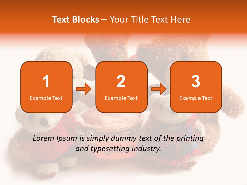 Jar Teddy Bear Honey PowerPoint Template