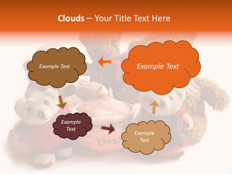 Jar Teddy Bear Honey PowerPoint Template