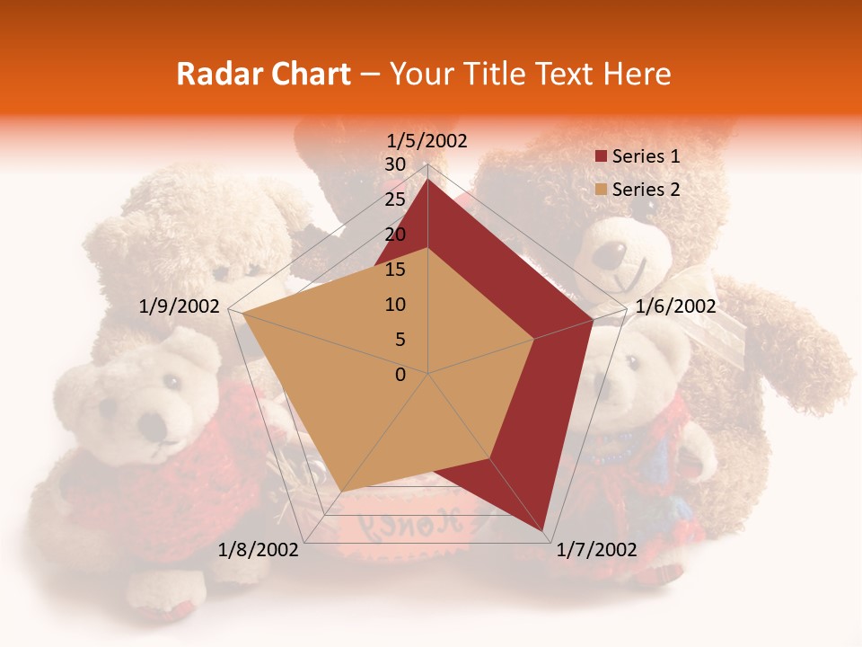 Jar Teddy Bear Honey PowerPoint Template
