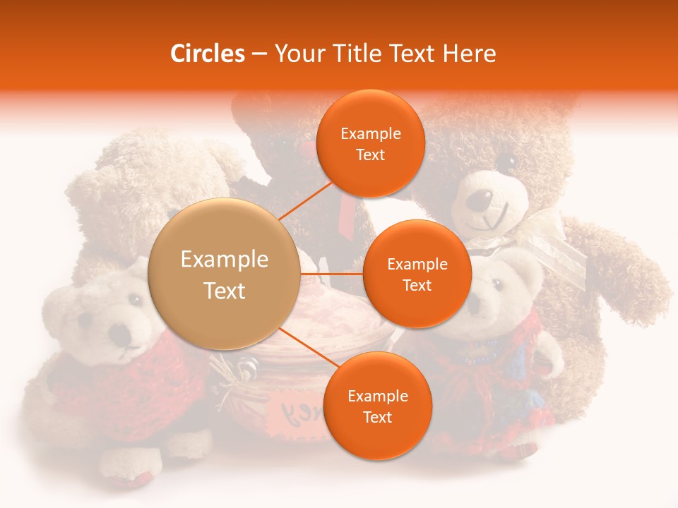 Jar Teddy Bear Honey PowerPoint Template