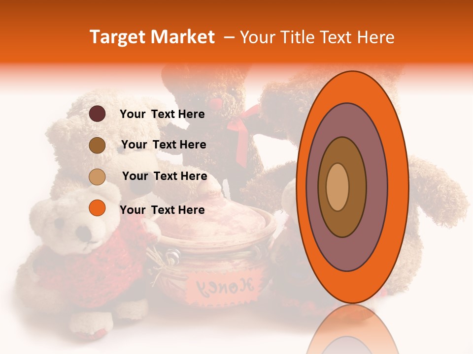 Jar Teddy Bear Honey PowerPoint Template
