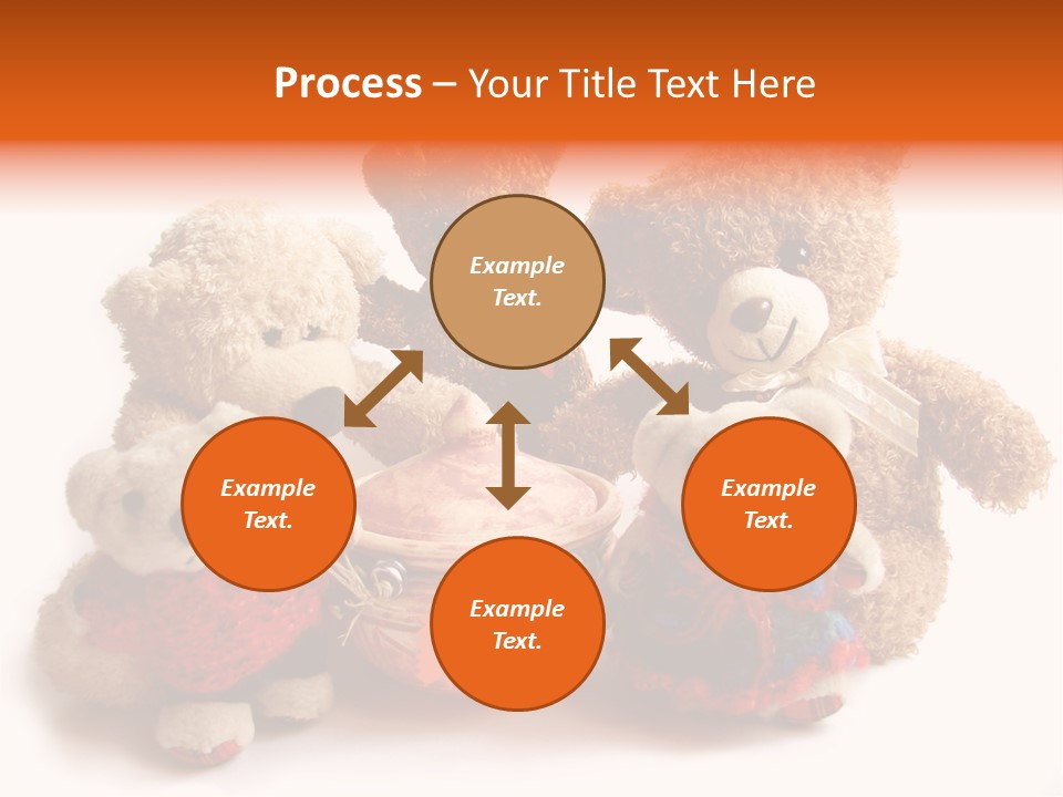 Jar Teddy Bear Honey PowerPoint Template