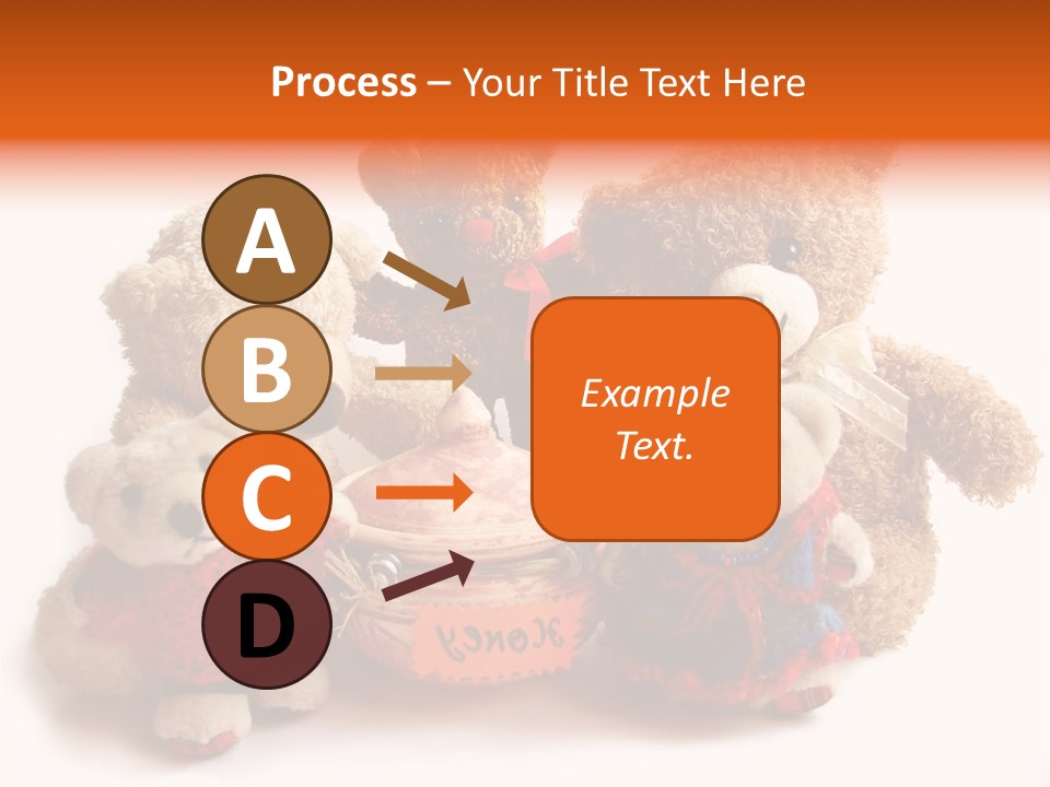 Jar Teddy Bear Honey PowerPoint Template