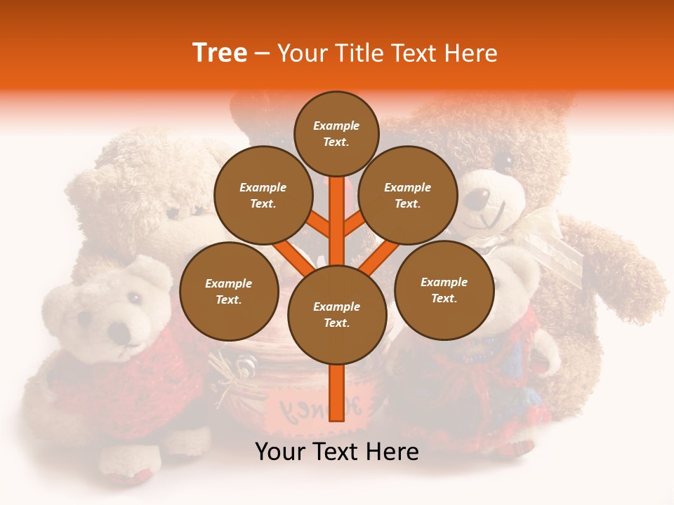 Jar Teddy Bear Honey PowerPoint Template