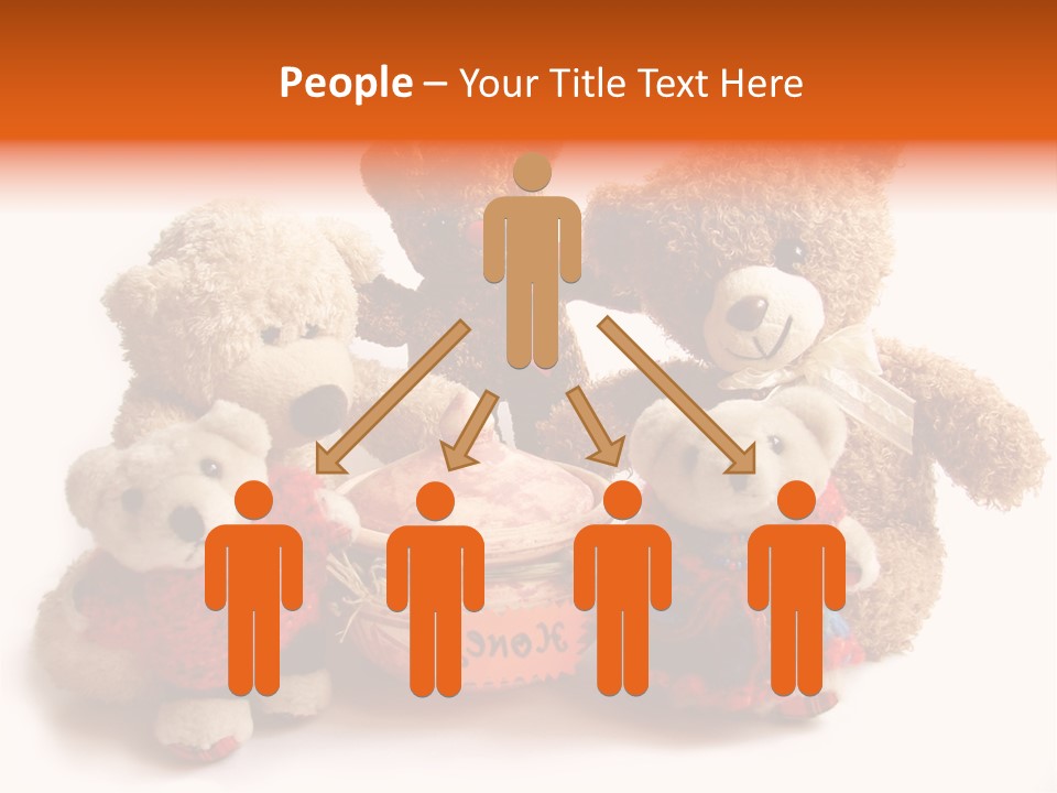 Jar Teddy Bear Honey PowerPoint Template