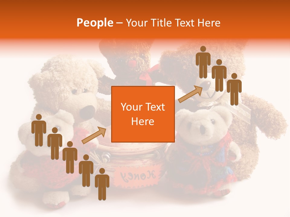 Jar Teddy Bear Honey PowerPoint Template