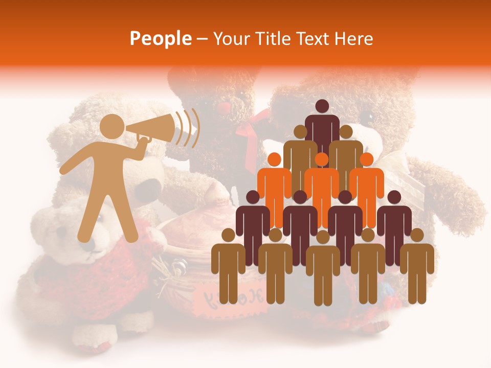 Jar Teddy Bear Honey PowerPoint Template