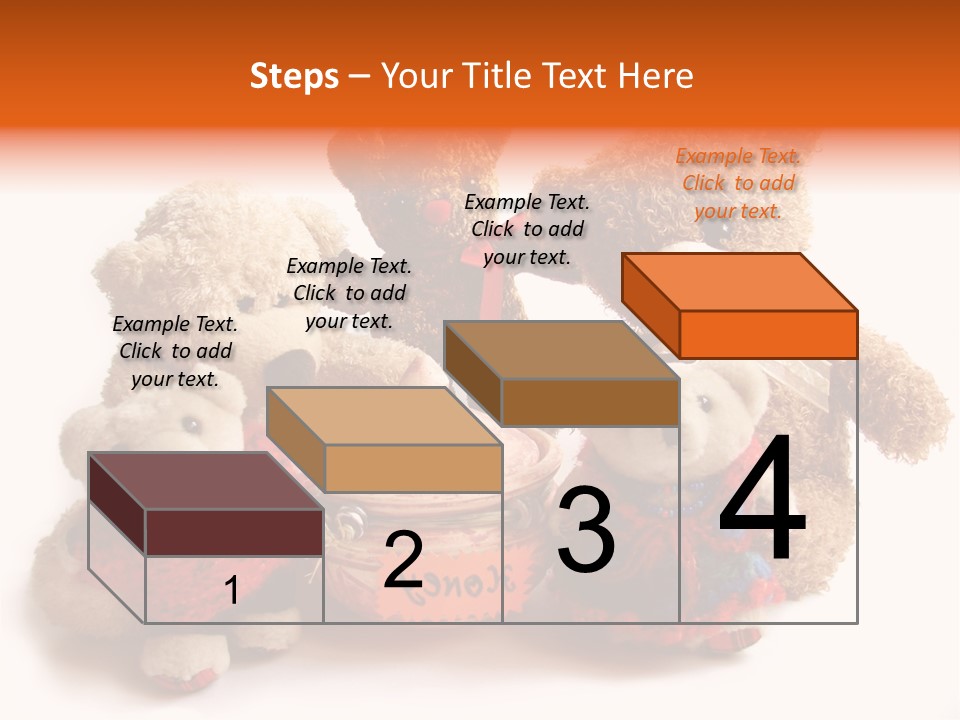 Jar Teddy Bear Honey PowerPoint Template