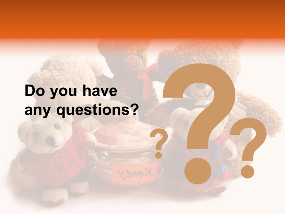 Jar Teddy Bear Honey PowerPoint Template