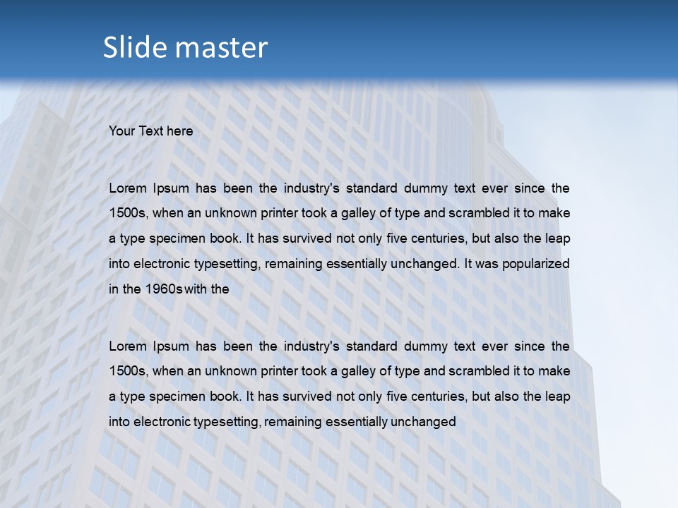 Height Structure Window PowerPoint Template