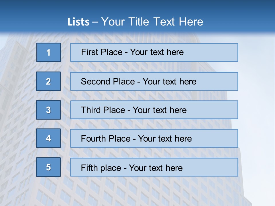 Height Structure Window PowerPoint Template