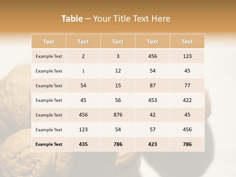 Nature Nut Exposed PowerPoint Template