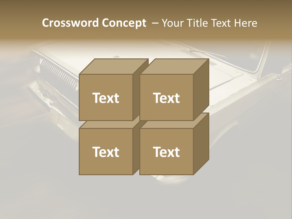 Road City Car PowerPoint Template