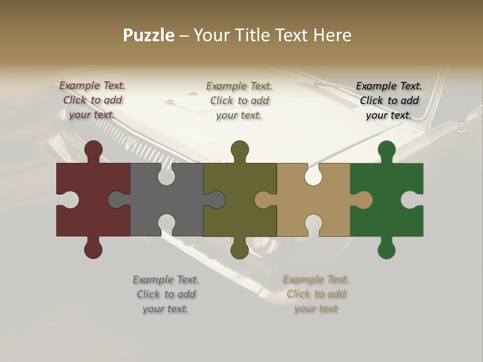 Road City Car PowerPoint Template