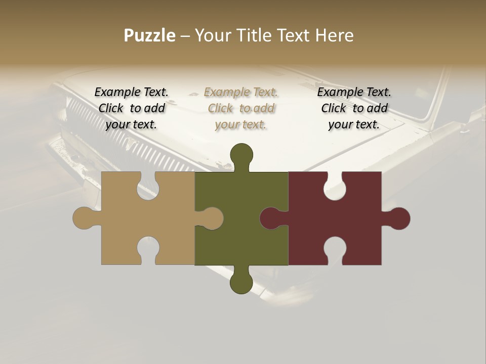 Road City Car PowerPoint Template