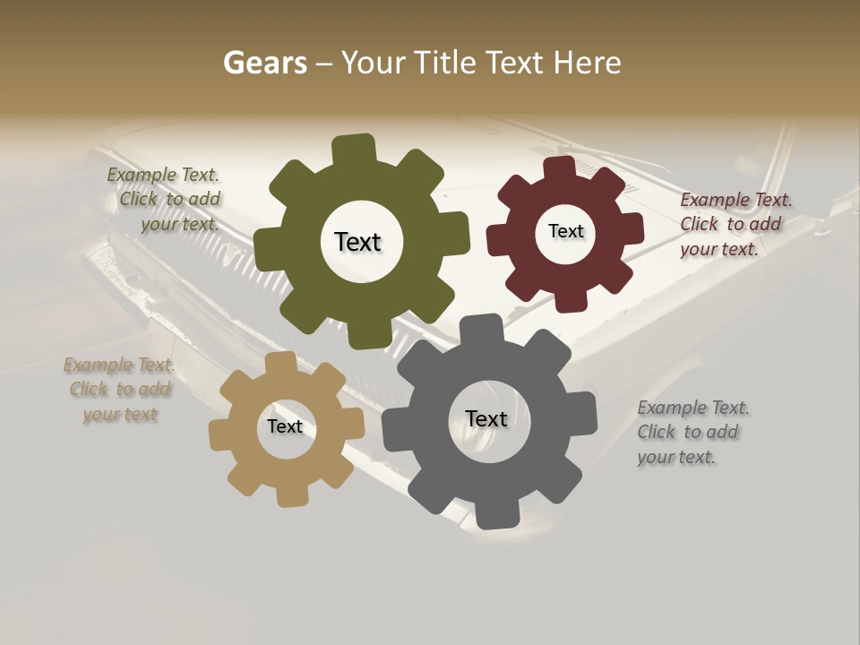 Road City Car PowerPoint Template