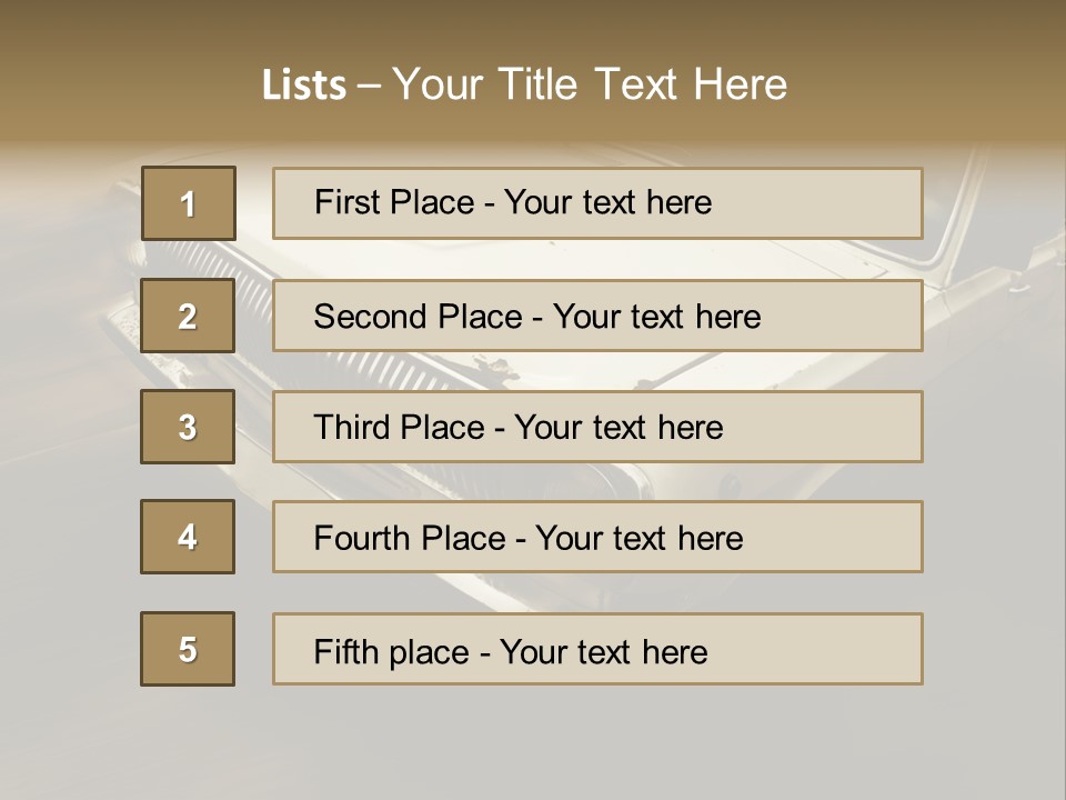 Road City Car PowerPoint Template