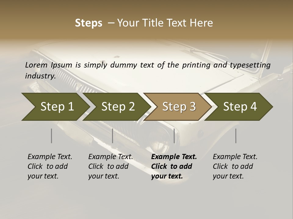 Road City Car PowerPoint Template