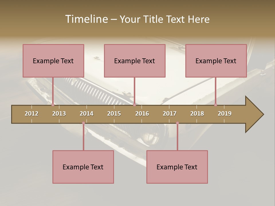 Road City Car PowerPoint Template