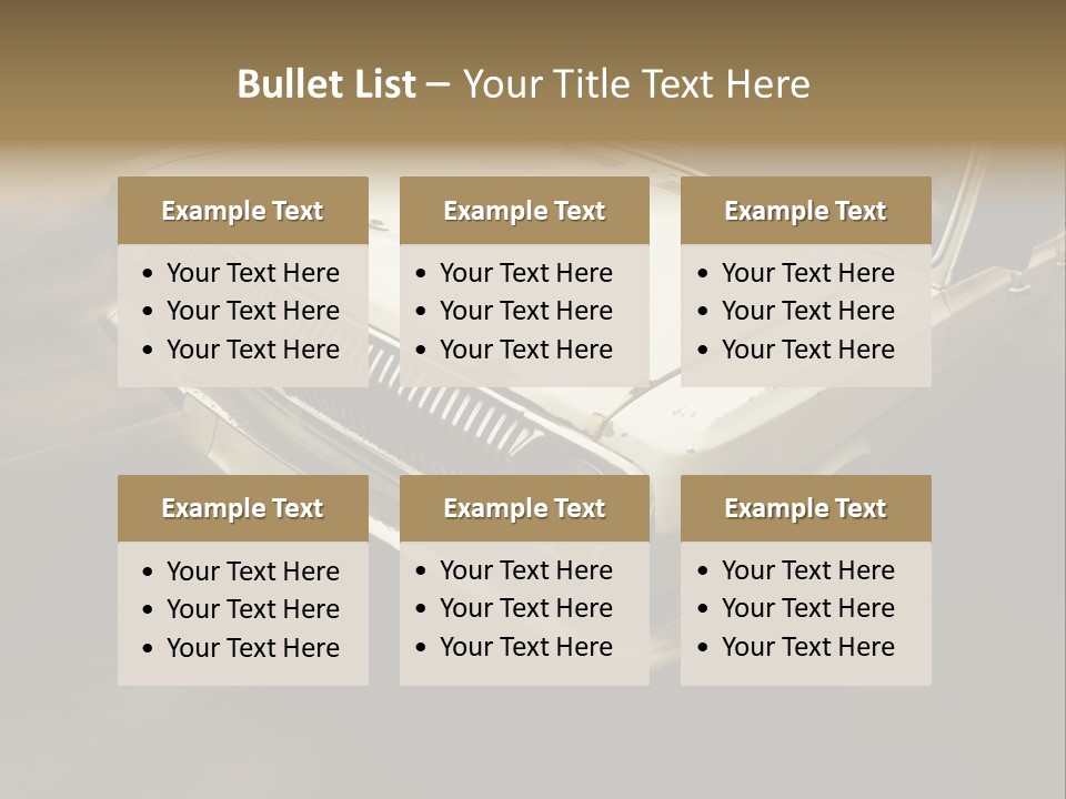 Road City Car PowerPoint Template