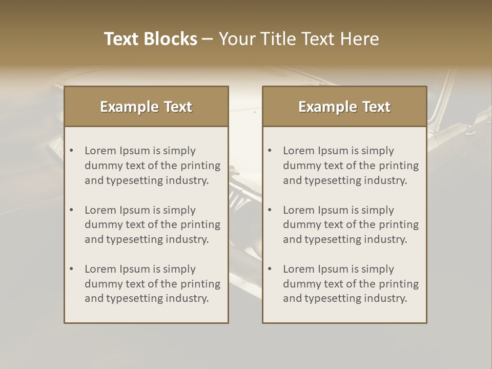 Road City Car PowerPoint Template