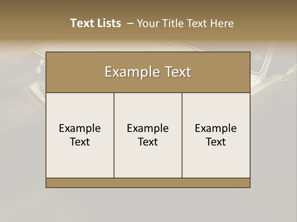 Road City Car PowerPoint Template