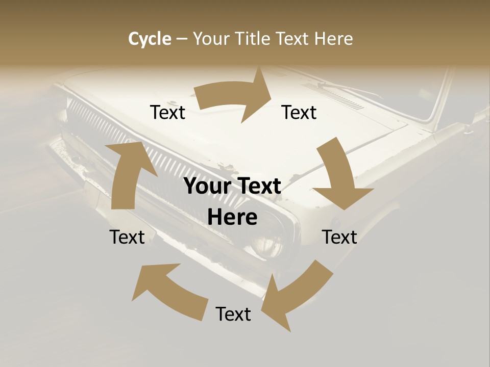 Road City Car PowerPoint Template