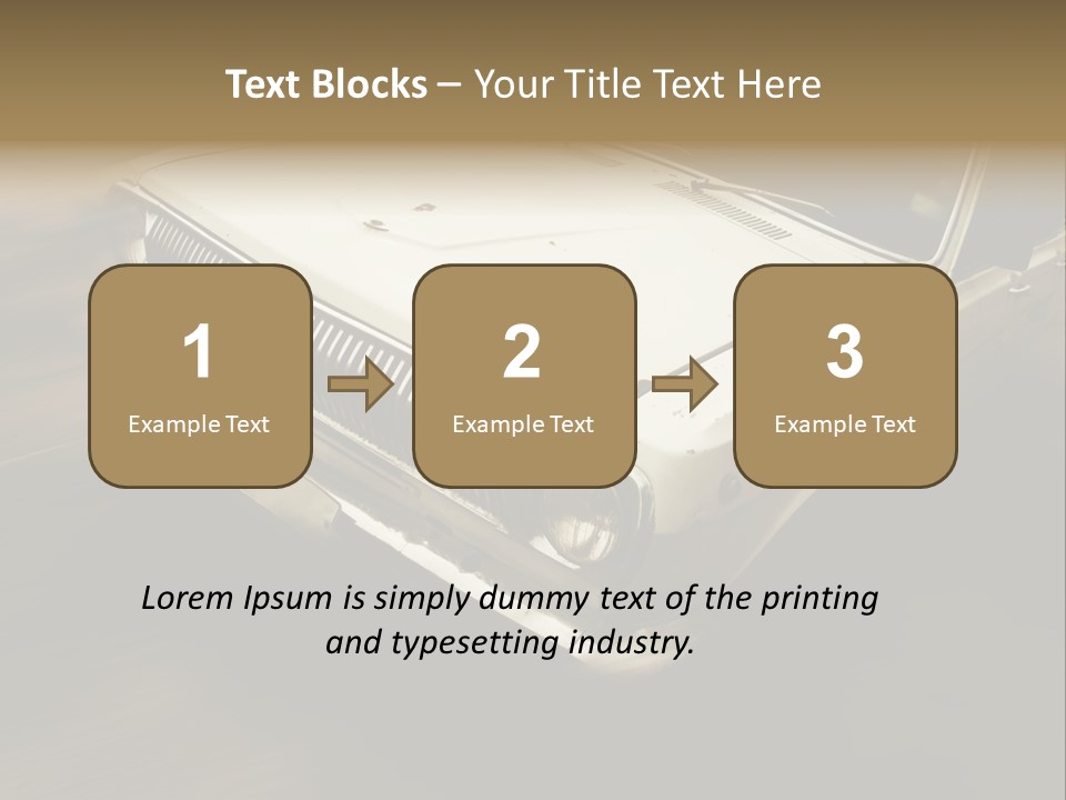 Road City Car PowerPoint Template